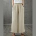 Retro wide leg pants women loose casual autumn wear 2021 new beige trousers