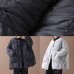 women oversized winter jacket winter coats black Button Down down coat