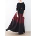 Autumn and winter new drawstring pleated thick wine red pants