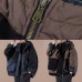 Casual oversize warm winter coat chocolate hooded patchwork plaid Parkas for women